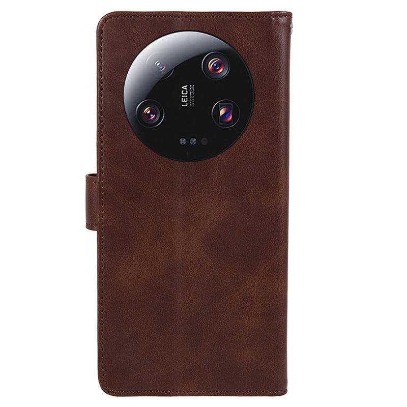 For Xiaomi 13 Ultra PU Leather Phone Case Calf Texture Wallet Stand Protective Cover