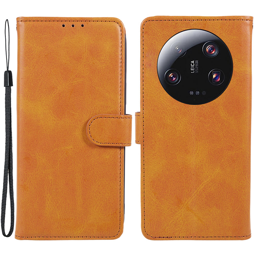 For Xiaomi 13 Ultra PU Leather Phone Case Calf Texture Wallet Stand Protective Cover