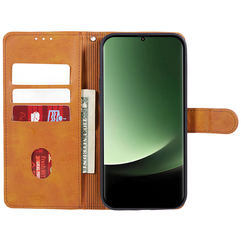 For Xiaomi 13 Ultra PU Leather Phone Case Calf Texture Wallet Stand Protective Cover