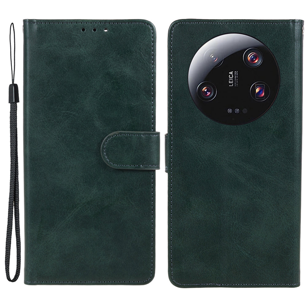 For Xiaomi 13 Ultra PU Leather Phone Case Calf Texture Wallet Stand Protective Cover