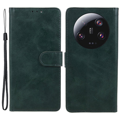 For Xiaomi 13 Ultra PU Leather Phone Case Calf Texture Wallet Stand Protective Cover