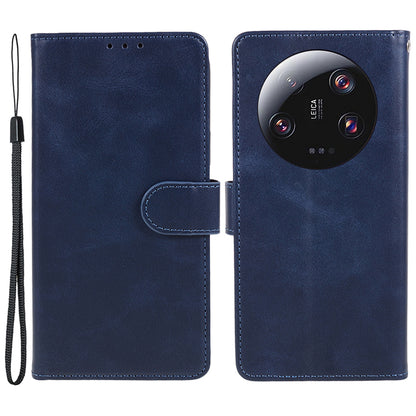 For Xiaomi 13 Ultra PU Leather Phone Case Calf Texture Wallet Stand Protective Cover