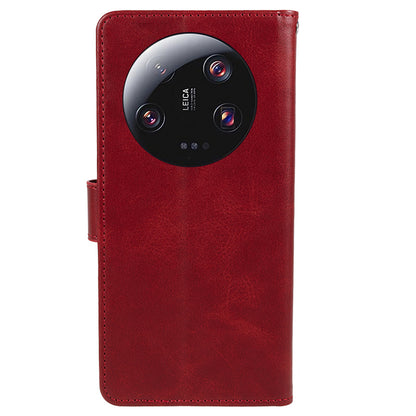 For Xiaomi 13 Ultra PU Leather Phone Case Calf Texture Wallet Stand Protective Cover