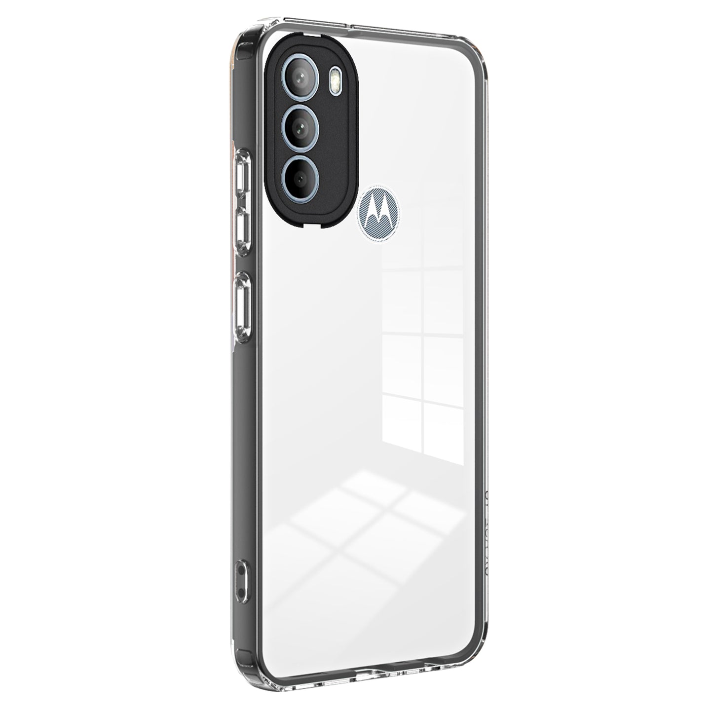 For Motorola Moto G31 4G TPU + PC Camera Protection Hybrid Case Clear Shockproof Phone Cover