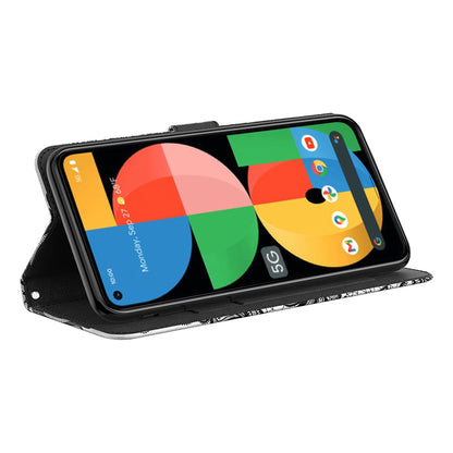 3D Pattern Printing Phone Case for Google Pixel 8 , Wallet Stand PU Leather Cover with Strap