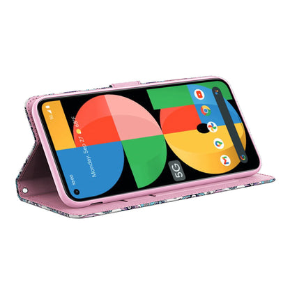 3D Pattern Printing Phone Case for Google Pixel 8 , Wallet Stand PU Leather Cover with Strap