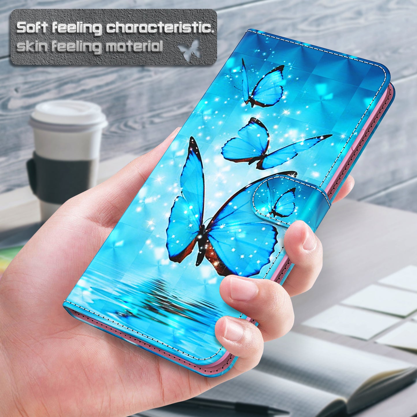 For Google Pixel 8 Pro PU Leather Wallet Phone Case 3D Pattern Printing Stand Cover with Strap