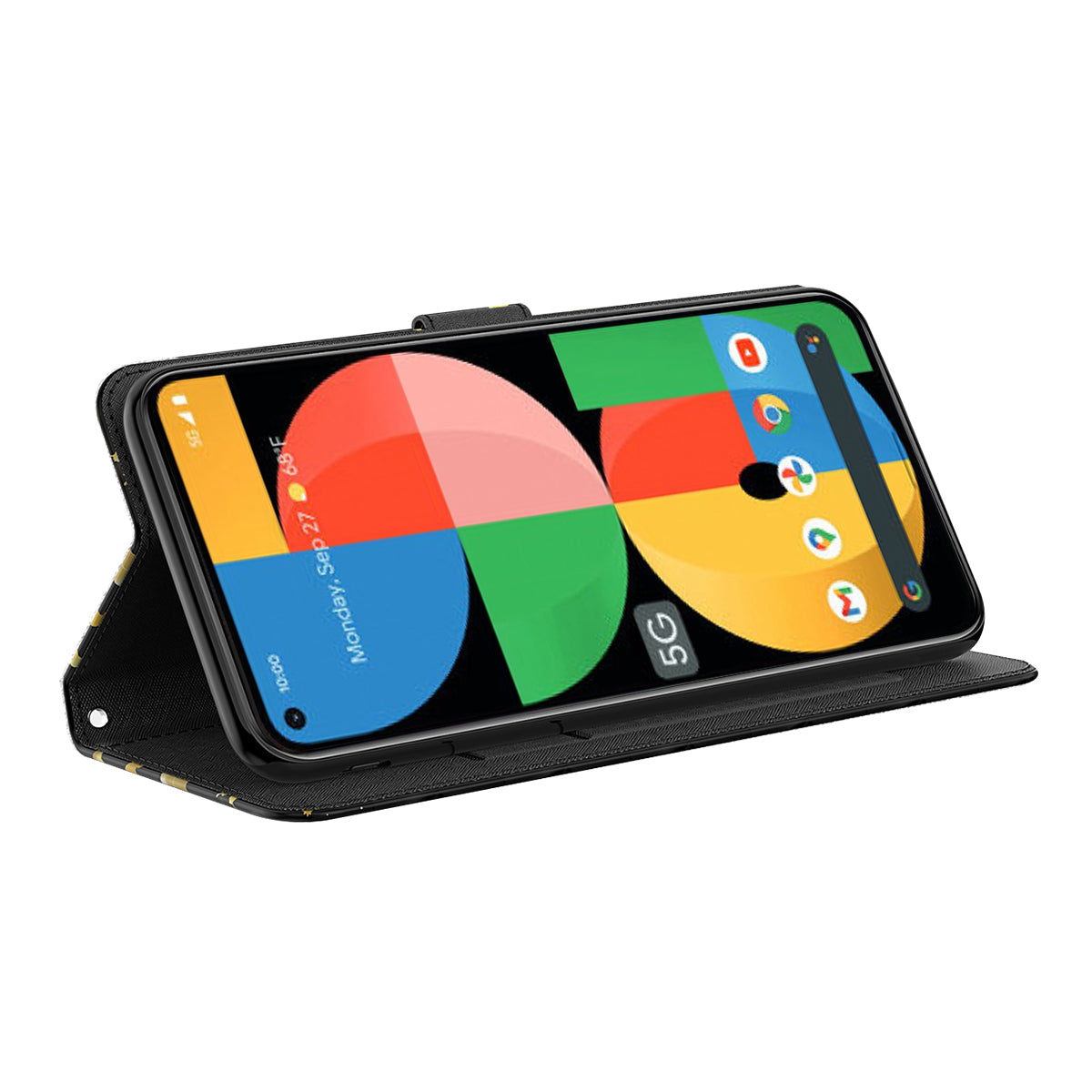 For Google Pixel 8 Pro PU Leather Wallet Phone Case 3D Pattern Printing Stand Cover with Strap