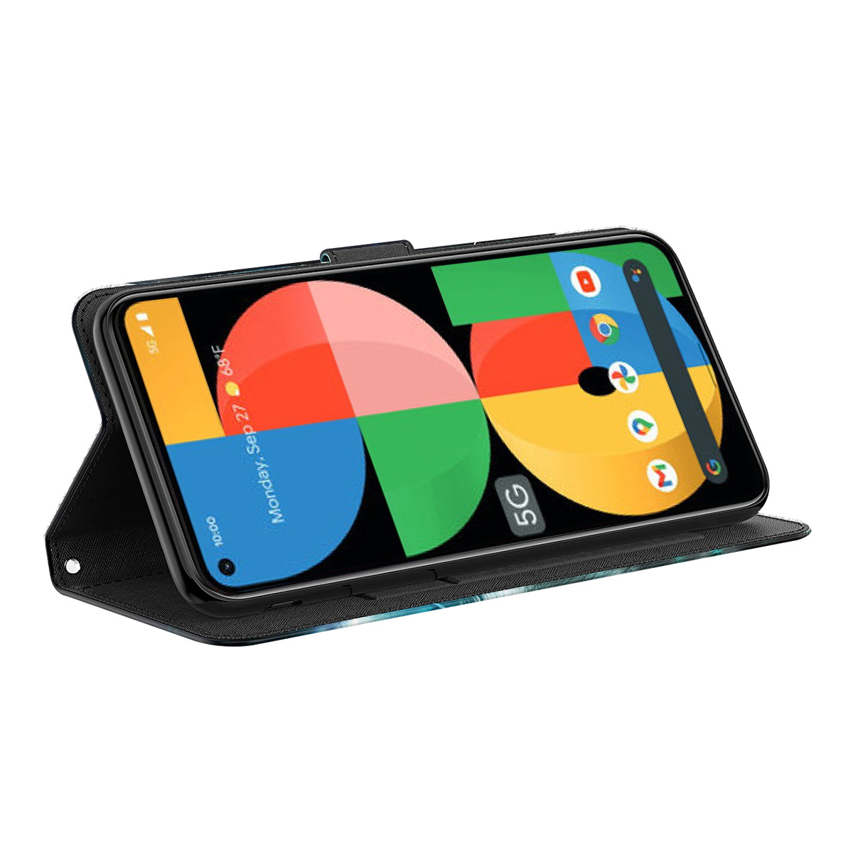 For Google Pixel 8 Pro PU Leather Wallet Phone Case 3D Pattern Printing Stand Cover with Strap