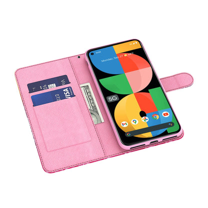 For Google Pixel 8 Pro PU Leather Wallet Phone Case 3D Pattern Printing Stand Cover with Strap