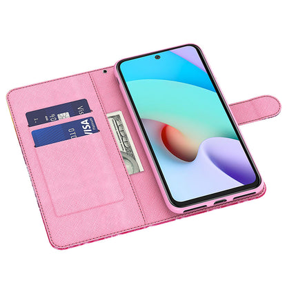 For Xiaomi Redmi Note 12 Pro+ 5G Leather Wallet Phone Case 3D Pattern Printing Stand Cover with Strap