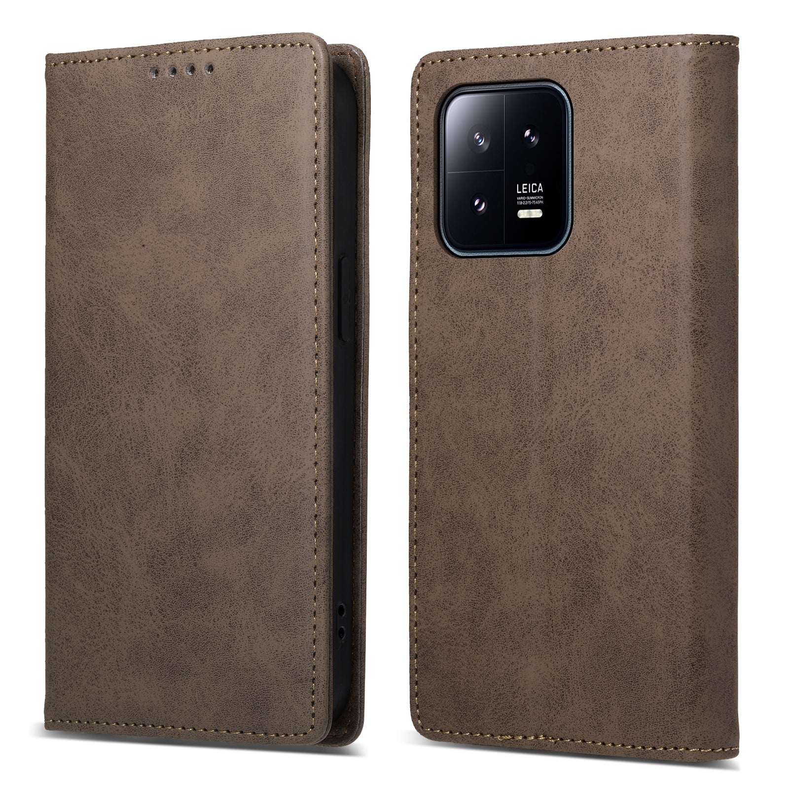 DF-05 For Xiaomi 13 RFID Blocking Wallet PU Leather Business Phone Case Stand Magnetic Closure Cover