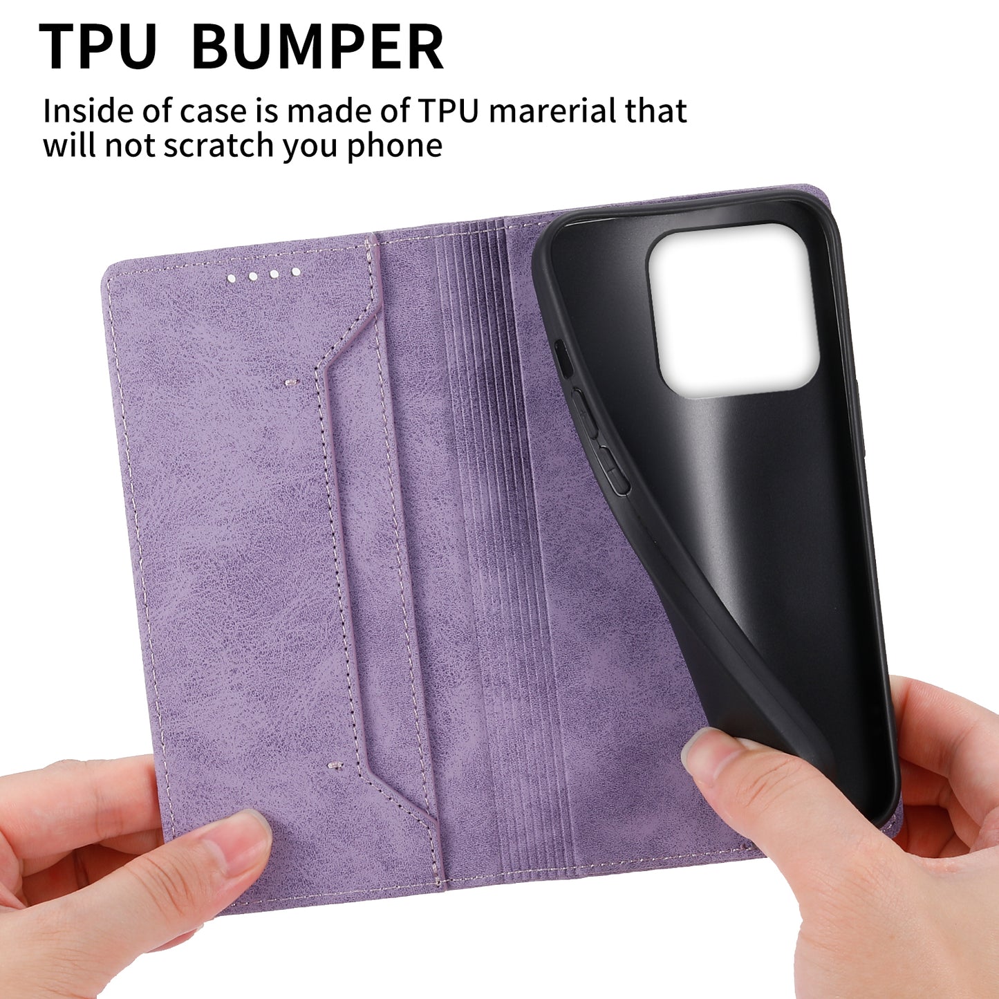 DF-05 For Xiaomi 13 RFID Blocking Wallet PU Leather Business Phone Case Stand Magnetic Closure Cover