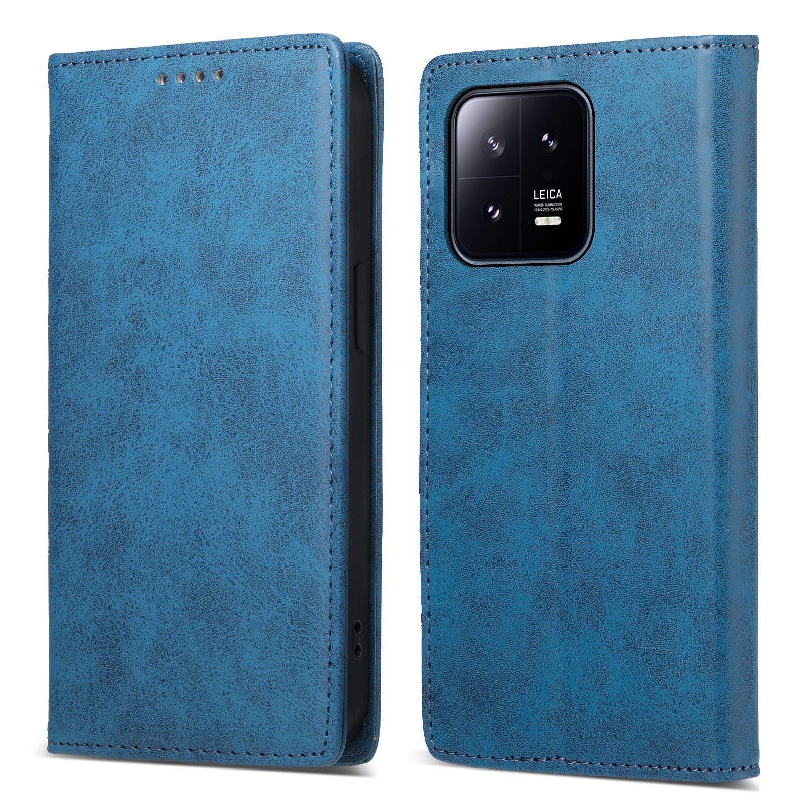 DF-05 For Xiaomi 13 RFID Blocking Wallet PU Leather Business Phone Case Stand Magnetic Closure Cover