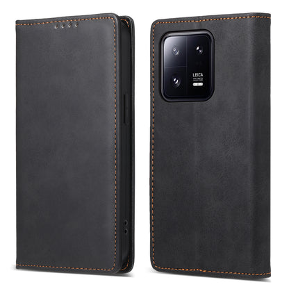 DF-05 RFID Blocking Wallet Cell Phone Case For Xiaomi 13 Pro 5G , Anti-Scratch PU Leather + Matte TPU Stand Cover