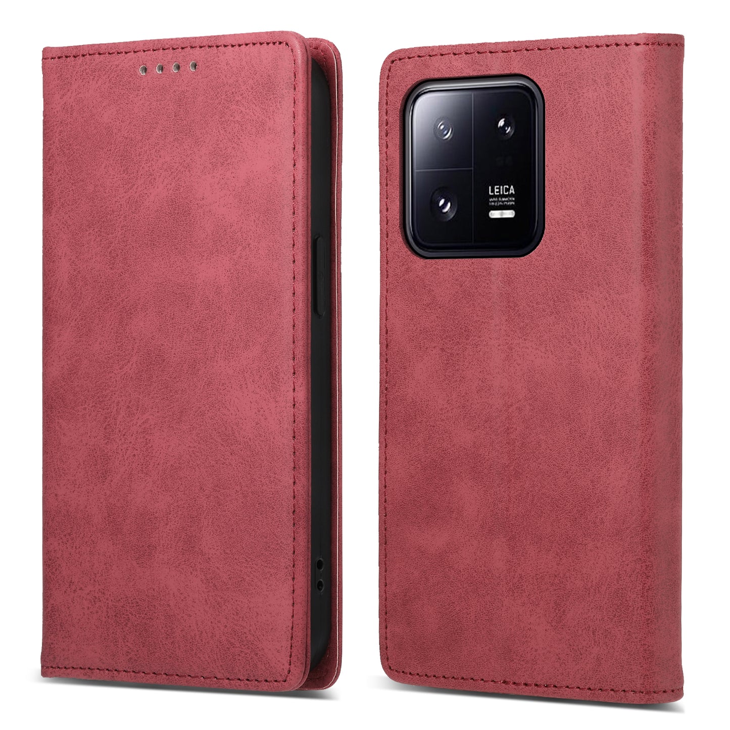 DF-05 RFID Blocking Wallet Cell Phone Case For Xiaomi 13 Pro 5G , Anti-Scratch PU Leather + Matte TPU Stand Cover