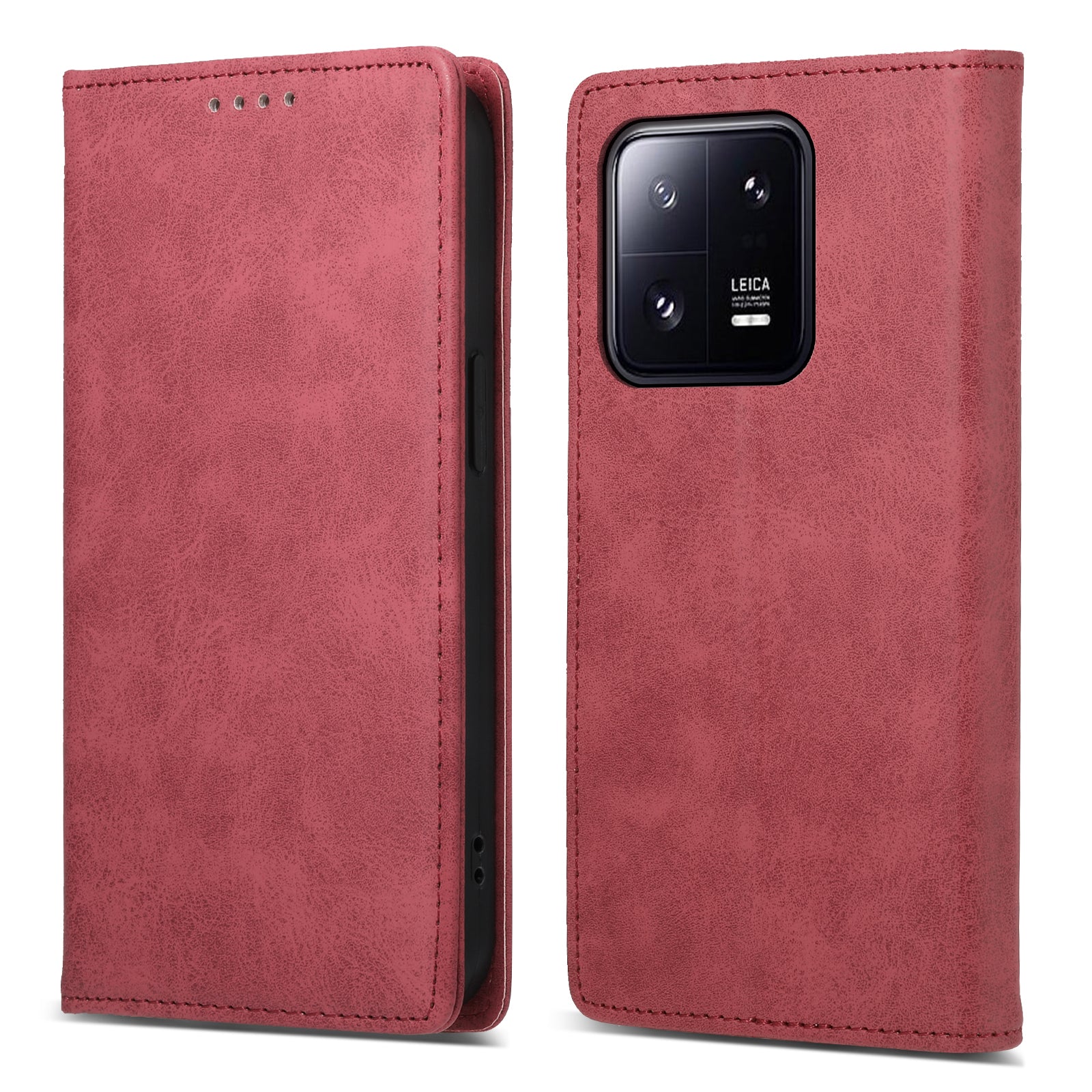 DF-05 RFID Blocking Wallet Cell Phone Case For Xiaomi 13 Pro 5G , Anti-Scratch PU Leather + Matte TPU Stand Cover