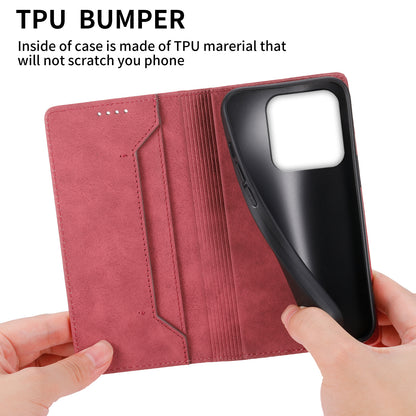 DF-05 RFID Blocking Wallet Cell Phone Case For Xiaomi 13 Pro 5G , Anti-Scratch PU Leather + Matte TPU Stand Cover