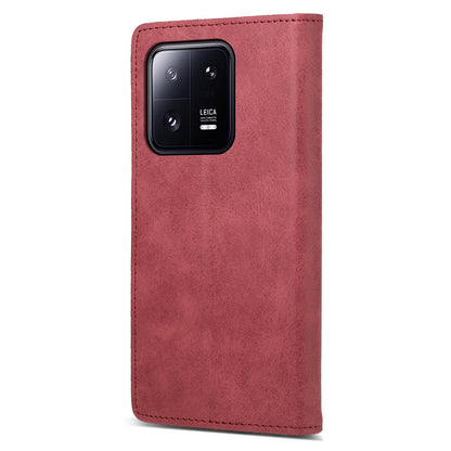 DF-05 RFID Blocking Wallet Cell Phone Case For Xiaomi 13 Pro 5G , Anti-Scratch PU Leather + Matte TPU Stand Cover