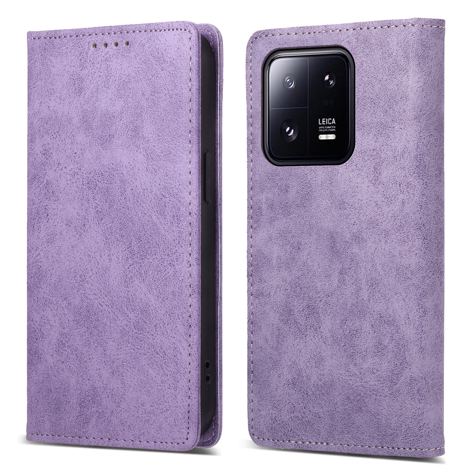 DF-05 RFID Blocking Wallet Cell Phone Case For Xiaomi 13 Pro 5G , Anti-Scratch PU Leather + Matte TPU Stand Cover