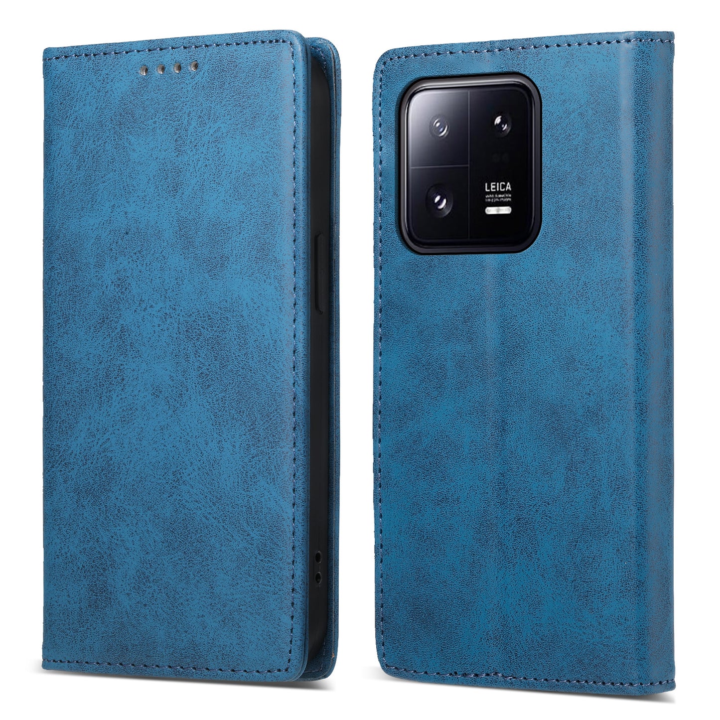 DF-05 RFID Blocking Wallet Cell Phone Case For Xiaomi 13 Pro 5G , Anti-Scratch PU Leather + Matte TPU Stand Cover