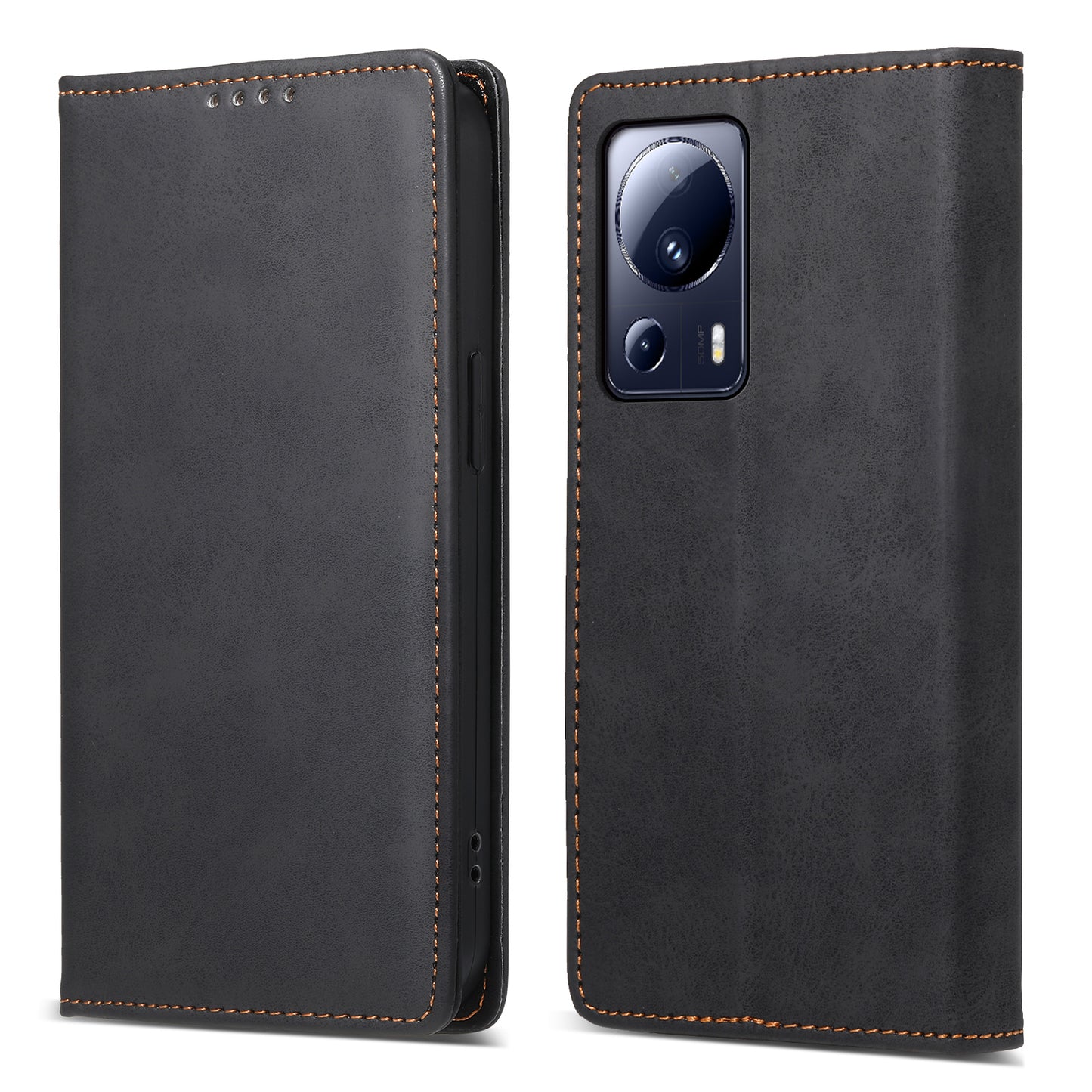 DF-05 Mobile Phone Case for Xiaomi 13 Lite / Civi 2 5G , Wallet PU Leather Anti-Scratch RFID Blocking Stand Cover