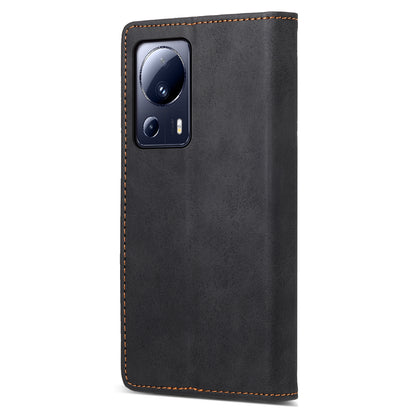 DF-05 Mobile Phone Case for Xiaomi 13 Lite / Civi 2 5G , Wallet PU Leather Anti-Scratch RFID Blocking Stand Cover