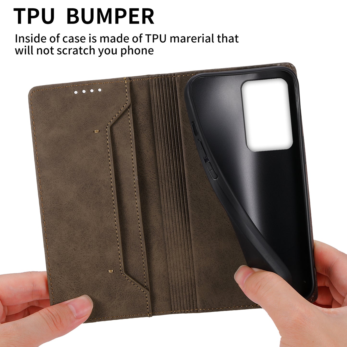 DF-05 Mobile Phone Case for Xiaomi 13 Lite / Civi 2 5G , Wallet PU Leather Anti-Scratch RFID Blocking Stand Cover
