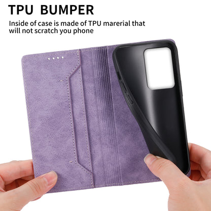 DF-05 Mobile Phone Case for Xiaomi 13 Lite / Civi 2 5G , Wallet PU Leather Anti-Scratch RFID Blocking Stand Cover