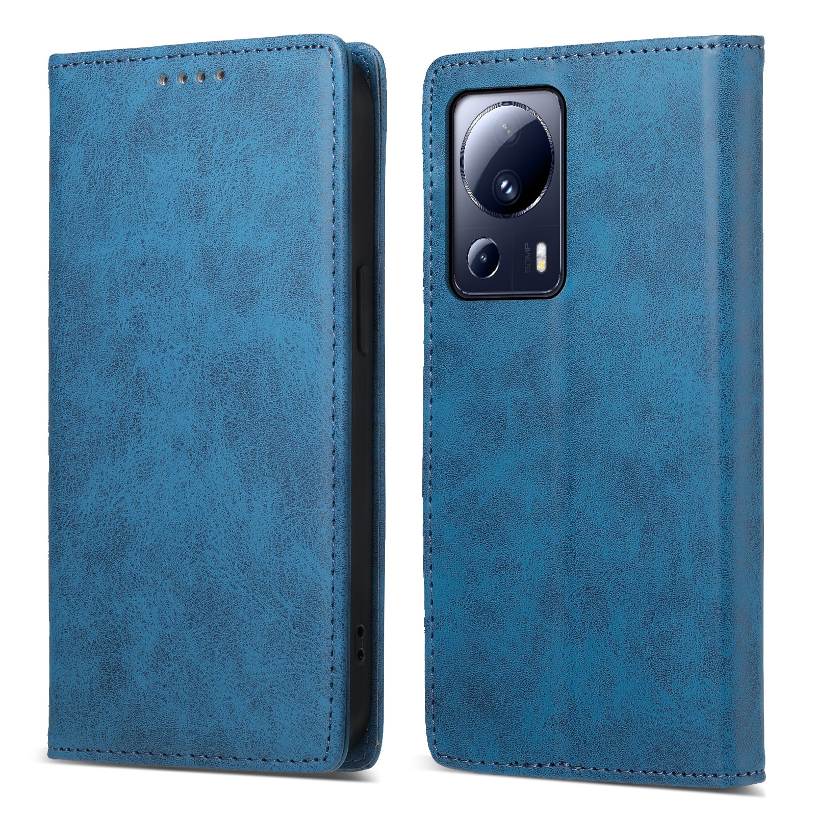 DF-05 Mobile Phone Case for Xiaomi 13 Lite / Civi 2 5G , Wallet PU Leather Anti-Scratch RFID Blocking Stand Cover