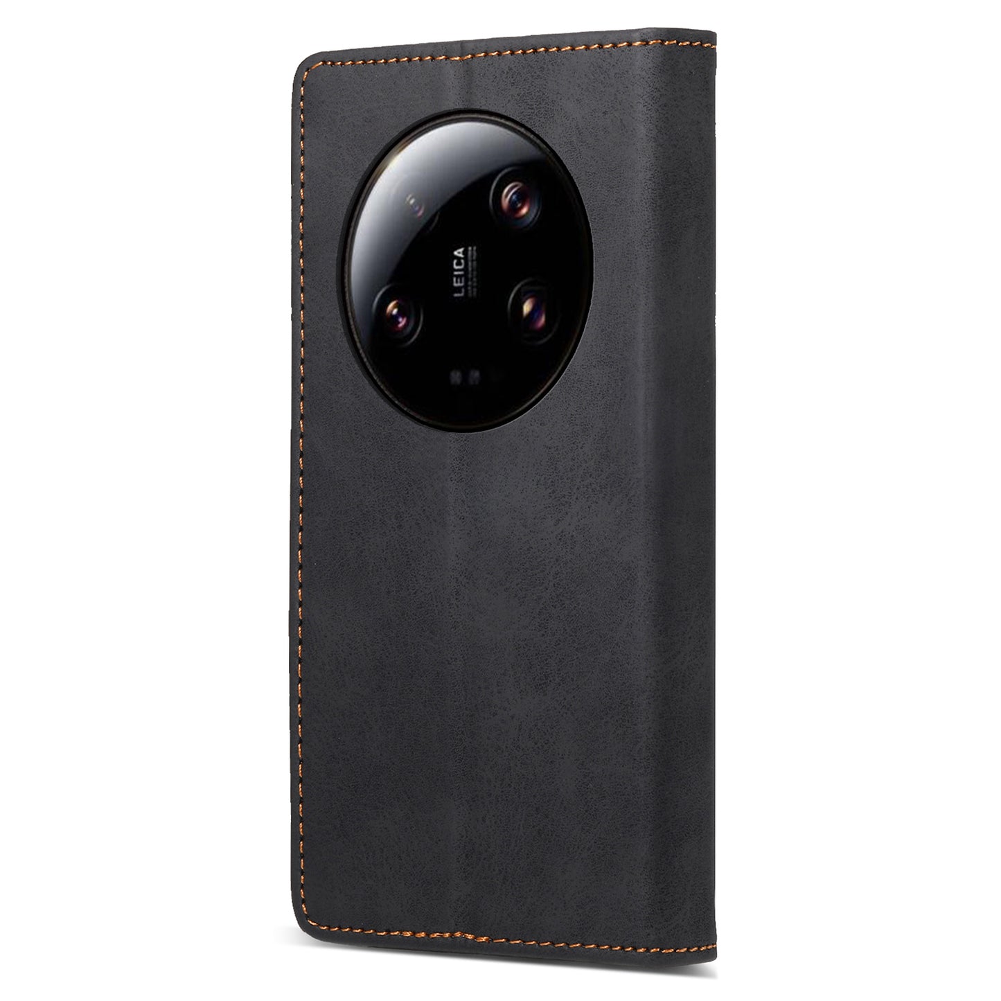 DF-05 RFID Blocking Phone Case For Xiaomi 13 Ultra , Wallet PU Leather Coated Matte TPU Stand Cover