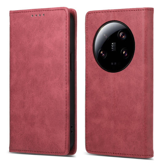 DF-05 RFID Blocking Phone Case For Xiaomi 13 Ultra , Wallet PU Leather Coated Matte TPU Stand Cover