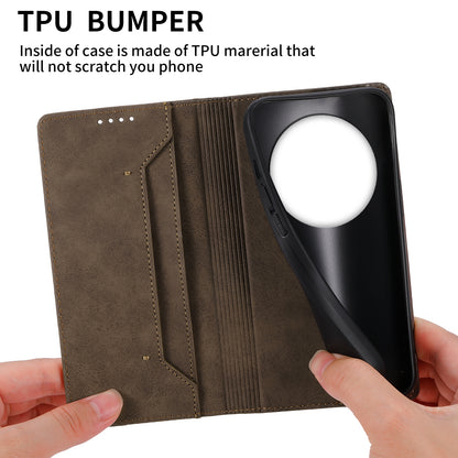 DF-05 RFID Blocking Phone Case For Xiaomi 13 Ultra , Wallet PU Leather Coated Matte TPU Stand Cover