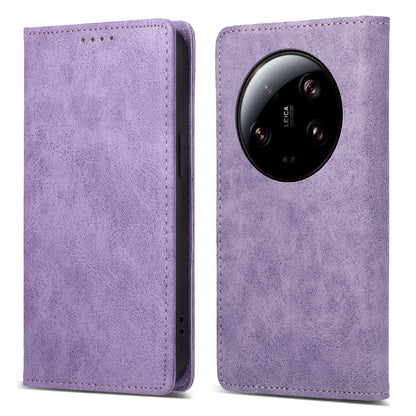 DF-05 RFID Blocking Phone Case For Xiaomi 13 Ultra , Wallet PU Leather Coated Matte TPU Stand Cover