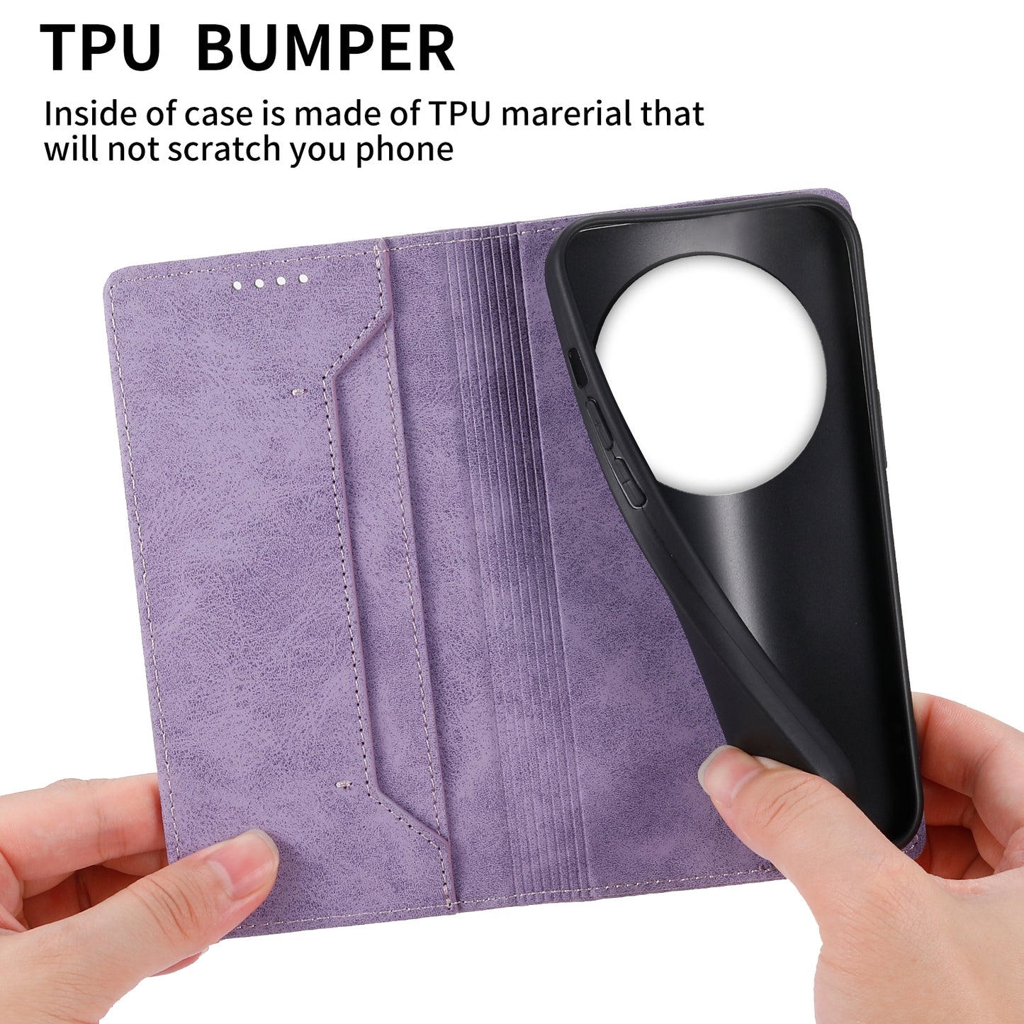 DF-05 RFID Blocking Phone Case For Xiaomi 13 Ultra , Wallet PU Leather Coated Matte TPU Stand Cover