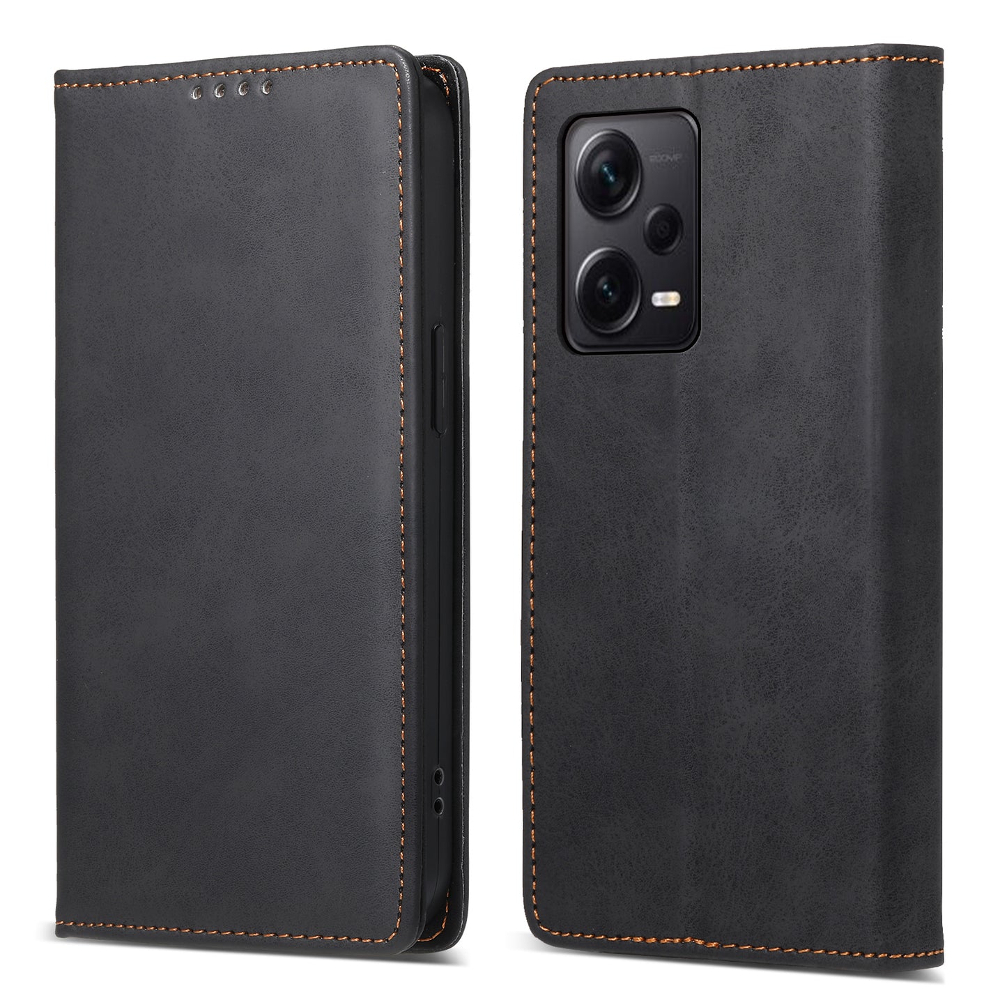 DF-05 For Xiaomi Redmi Note 12 Pro+ 5G Slim-Fit Phone Case RFID Blocking Stand Wallet PU Leather Cover