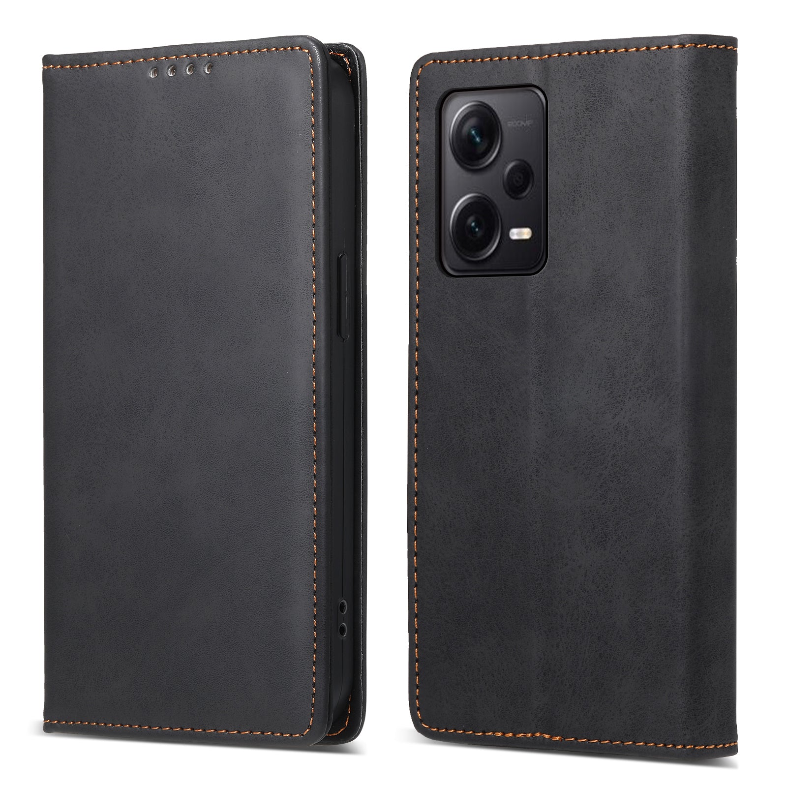 DF-05 For Xiaomi Redmi Note 12 Pro+ 5G Slim-Fit Phone Case RFID Blocking Stand Wallet PU Leather Cover
