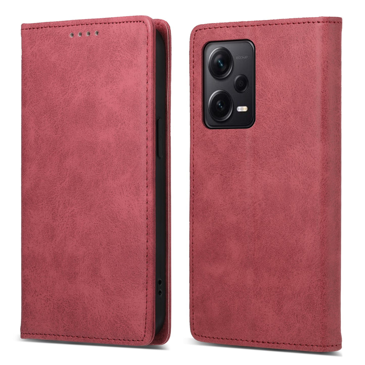 DF-05 For Xiaomi Redmi Note 12 Pro+ 5G Slim-Fit Phone Case RFID Blocking Stand Wallet PU Leather Cover