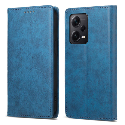 DF-05 For Xiaomi Redmi Note 12 Pro+ 5G Slim-Fit Phone Case RFID Blocking Stand Wallet PU Leather Cover