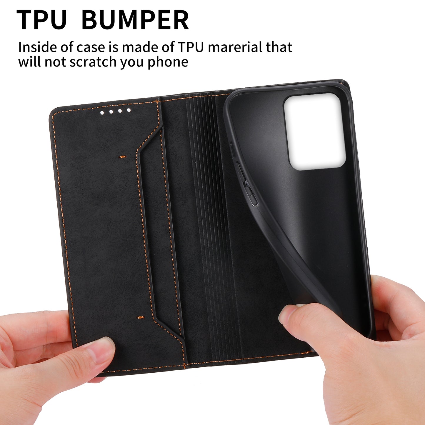 DF-05 Cell Phone Case for Xiaomi Redmi Note 12 4G , Dustproof PU Leather Stand Cover RFID Blocking Wallet