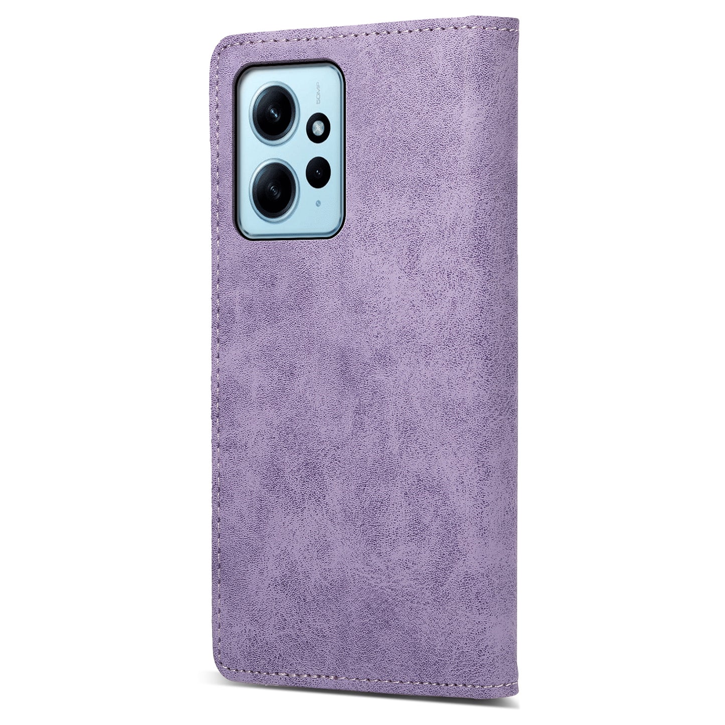 DF-05 Cell Phone Case for Xiaomi Redmi Note 12 4G , Dustproof PU Leather Stand Cover RFID Blocking Wallet