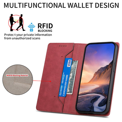 DF-05 For Xiaomi Redmi Note 12 Pro 5G / Note 12 Pro Speed 5G / Poco X5 Pro 5G Phone Case RFID Blocking Wallet Leather Stand Cover