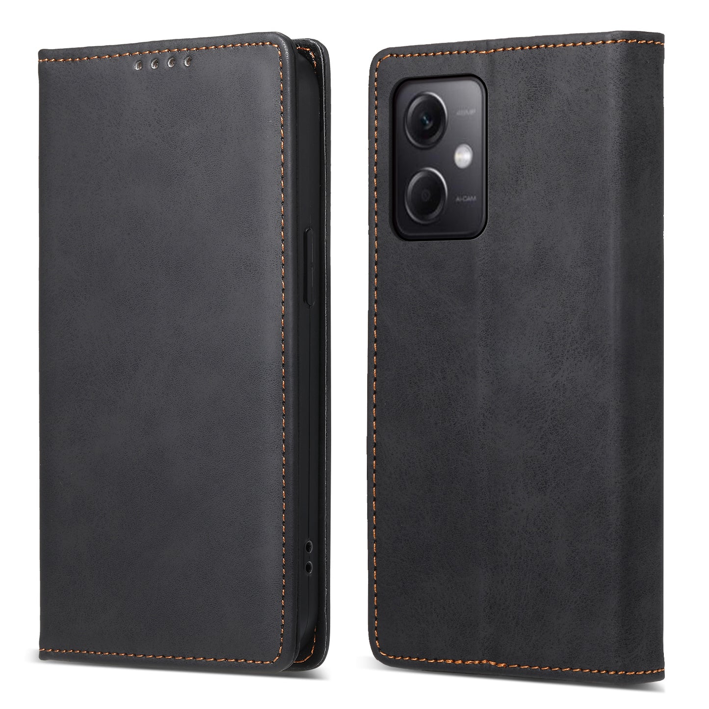 DF-05 For Xiaomi Redmi Note 12 5G (China) / (India) / (Global) / Poco X5 5G Retro Leather Phone Case RFID Blocking Wallet Stand Cover