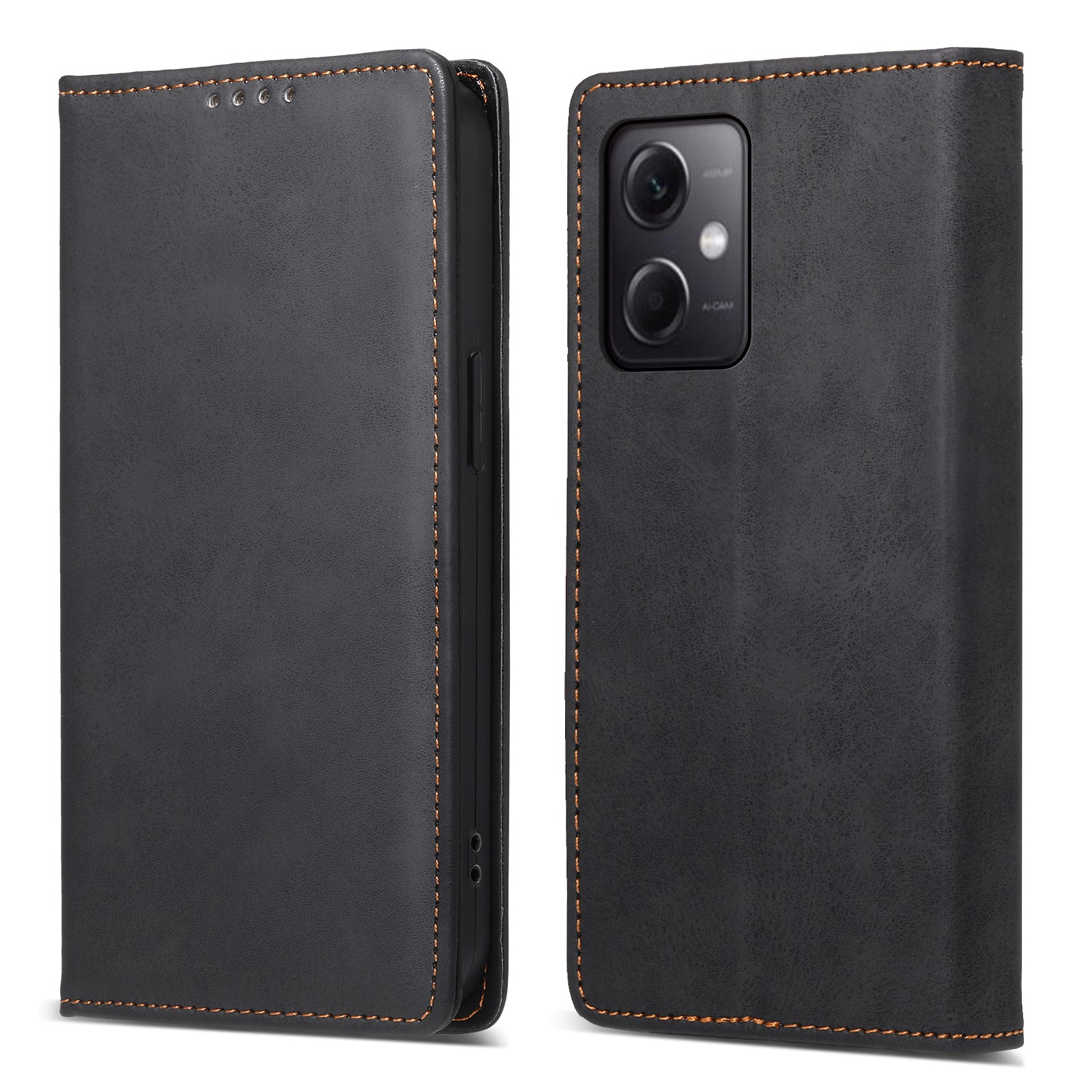 DF-05 For Xiaomi Redmi Note 12 5G (China) / (India) / (Global) / Poco X5 5G Retro Leather Phone Case RFID Blocking Wallet Stand Cover