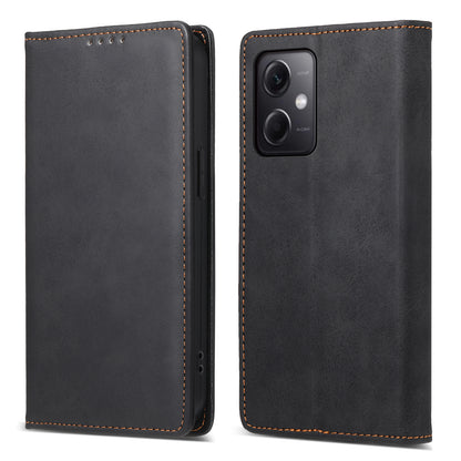 DF-05 For Xiaomi Redmi Note 12 5G (China) / (India) / (Global) / Poco X5 5G Retro Leather Phone Case RFID Blocking Wallet Stand Cover