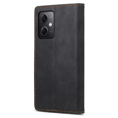 DF-05 For Xiaomi Redmi Note 12 5G (China) / (India) / (Global) / Poco X5 5G Retro Leather Phone Case RFID Blocking Wallet Stand Cover