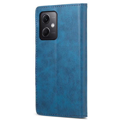 DF-05 For Xiaomi Redmi Note 12 5G (China) / (India) / (Global) / Poco X5 5G Retro Leather Phone Case RFID Blocking Wallet Stand Cover