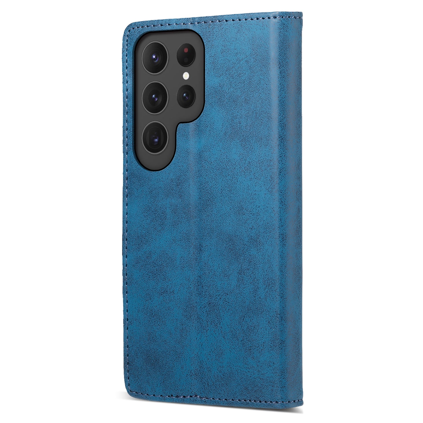 DF-05 Business Phone Case for Samsung Galaxy S23 Ultra , RFID Blocking Wallet PU Leather Stand Cover