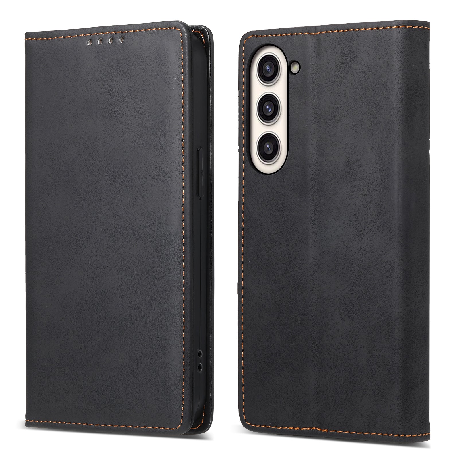 DF-05 Business Flip Case for Samsung Galaxy S23+ , RFID Blocking Wallet PU Leather Stand Phone Cover