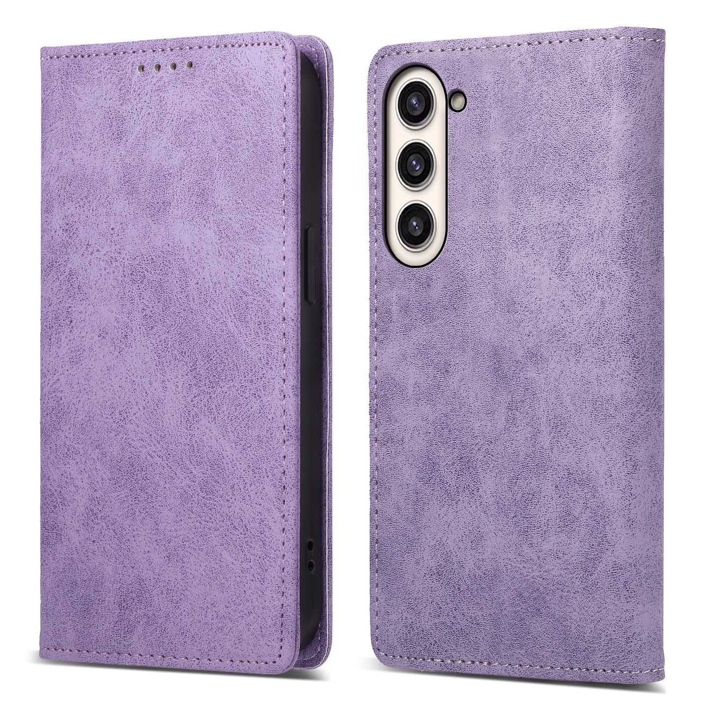 DF-05 Business Flip Case for Samsung Galaxy S23+ , RFID Blocking Wallet PU Leather Stand Phone Cover